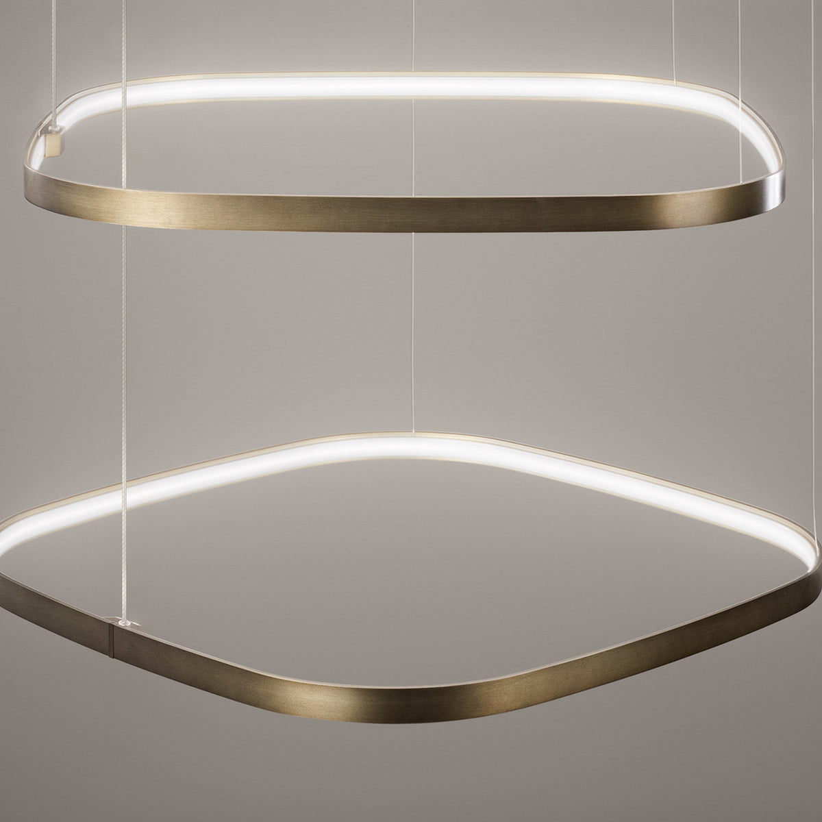 Zero Square 50 Aluminium LED Pendant Light Without Canopy