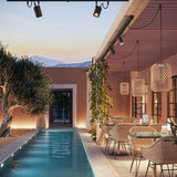 Nans S/31.2 Outrack Woven LED Outdoor Track Pendant Light - Brown