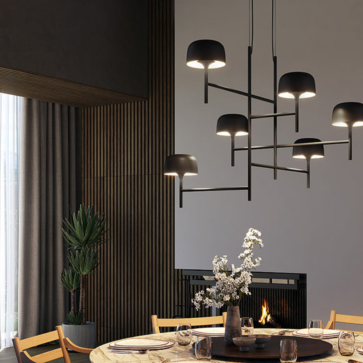 Bol S/6L 6 Light LED Chandelier