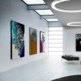 Silver Ring Aluminium LED Wall & Ceiling Light 123cm