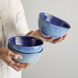 Sandrine Stoneware Bowl 15cm - Blue