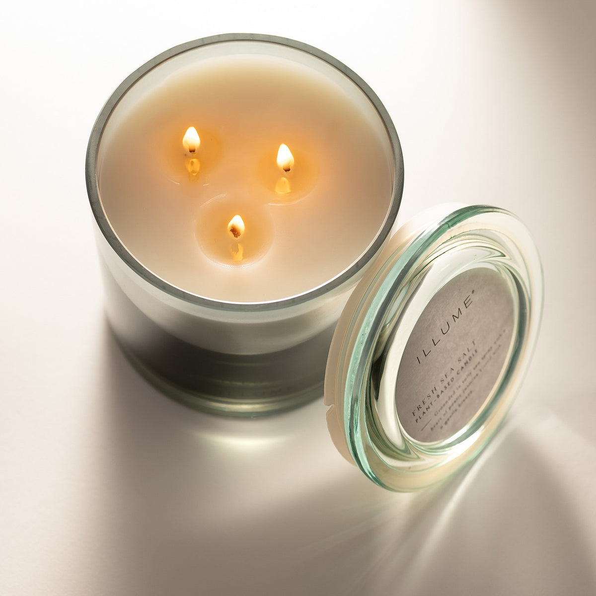 Fresh Sea Salt Glass Scented Candle 590g