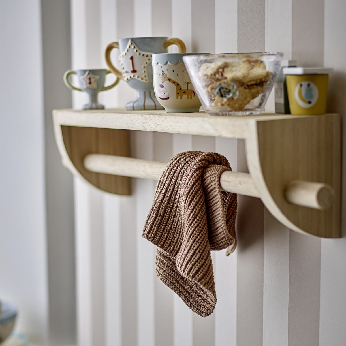 Mingus Wooden Wall Shelf - Natural