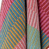 Isnel Pink Striped Throw - Multi