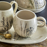 Bea Crackle Stoneware Cup 250ml - Beige