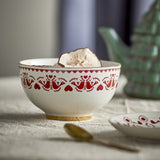 Jolly Heart Stoneware Christmas Bowls 14cm Set of 2 - Cream