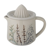 Bea Floral Stoneware Lemon Squeezer - Cream