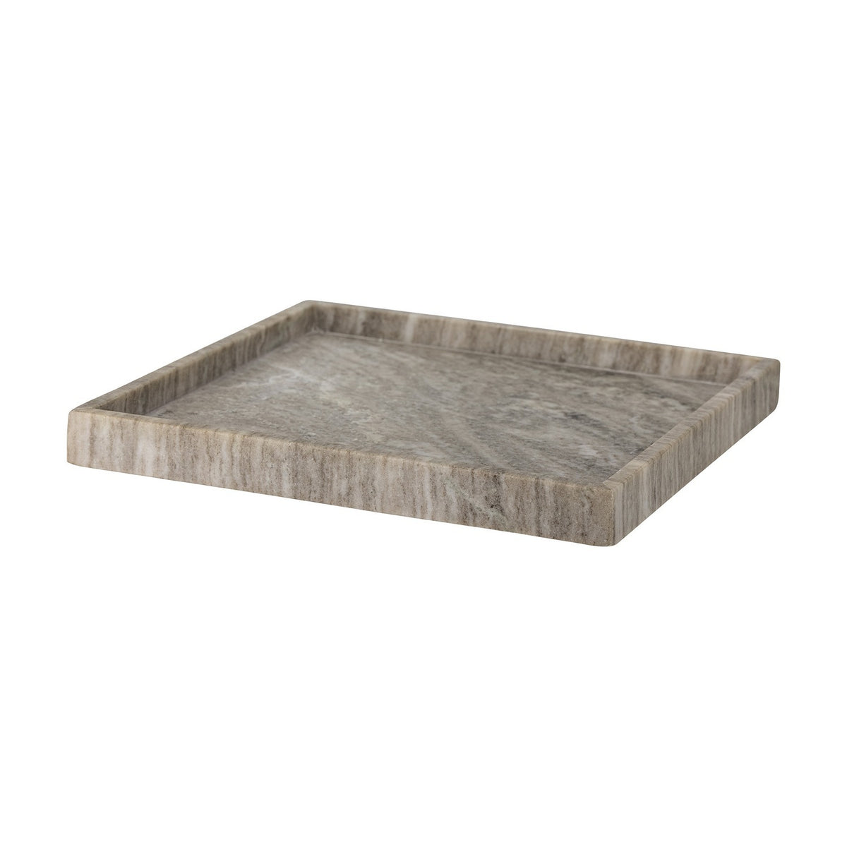 Majsa Marble Tray 35x35cm - Brown