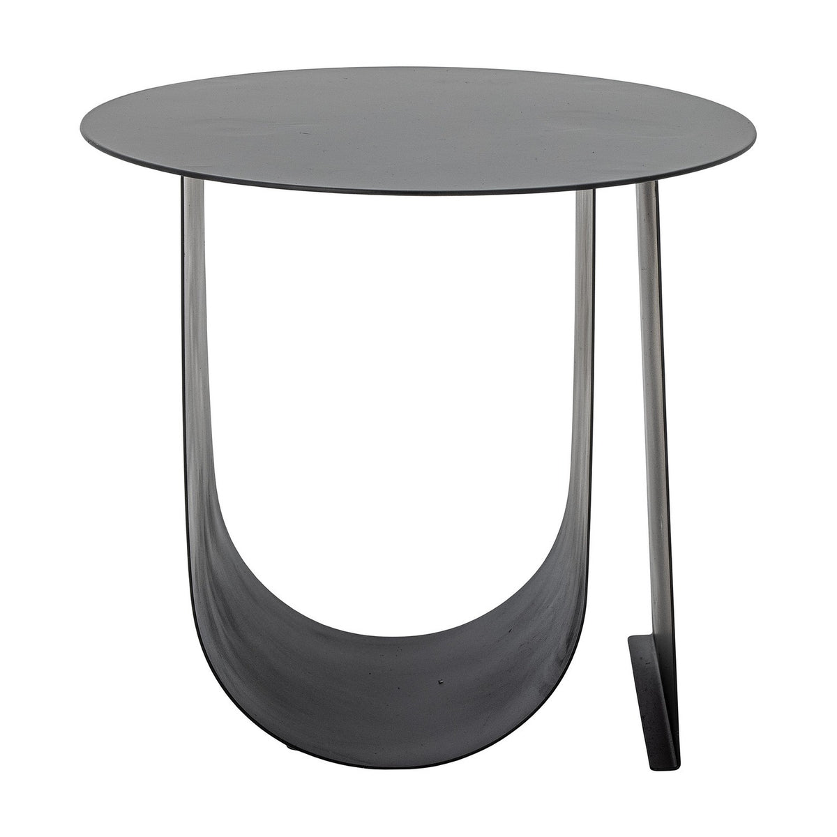 Cher Round Iron Side Table - Black