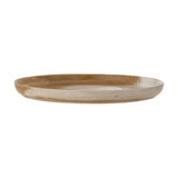 Dahlia Stoneware Platter - Brown