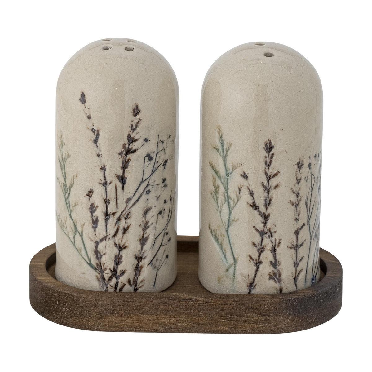 Bea Stoneware Salt & Pepper Shakers Set of 3 - Cream