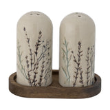 Bea Stoneware Salt & Pepper Shakers Set of 3 - Cream
