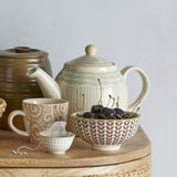 Maple Stoneware Teapot 900ml - Cream