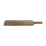 Vanilla Embossed Wooden Serving Board - Natural