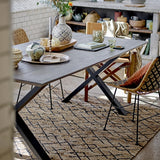 Maldon Wooden Dining Table - Brown