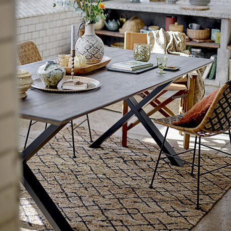 Maldon Wooden Dining Table - Brown