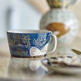 Hezha Stoneware Bowl 13cm - Blue