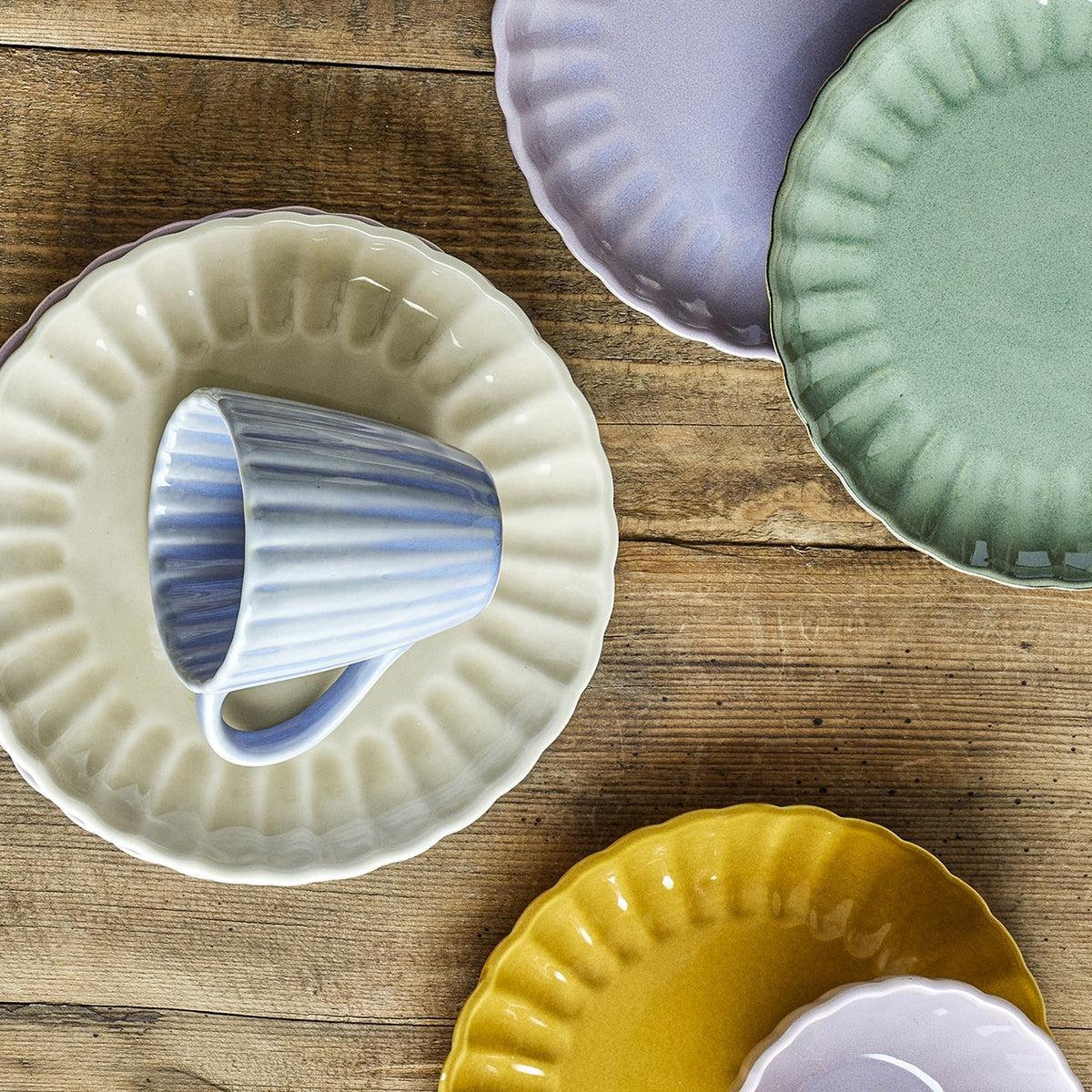 Latina Stoneware Side Plate - Cream