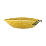 Limone Lemon Stoneware Bowl 26x18cm - Yellow