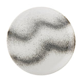Paula Wavy Stoneware Dinner Plate - White