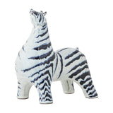 Zayn Zebra Stoneware Ornament - White