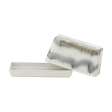 Paula Stoneware Butter Dish - White