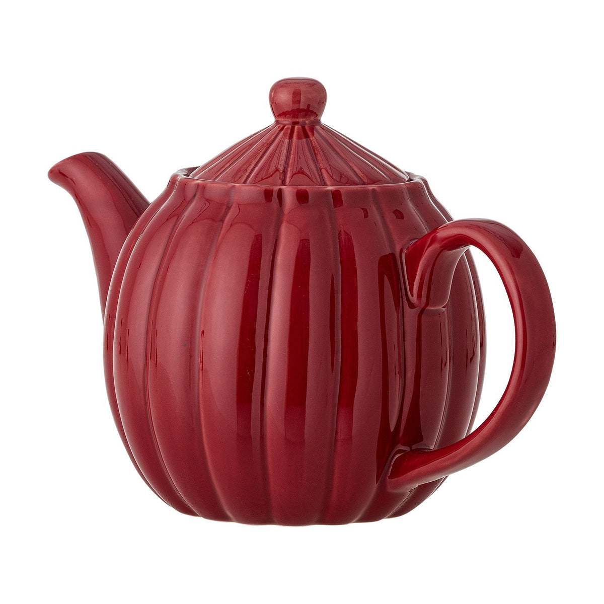 Latina Round Stoneware Teapot 1085ml - Red