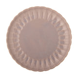 Latina Fluted Stoneware Dinner Plate - Pink