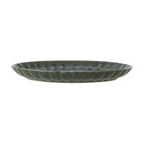 Latina Wavy Stoneware Dinner Plate - Green