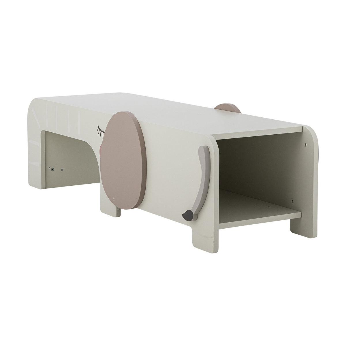 Ferdinand Elephant Kids Bench - Grey