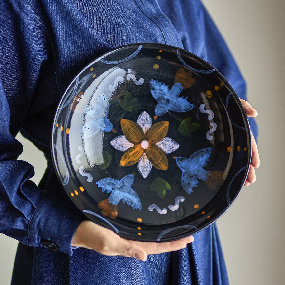 Maricala Stoneware Bowl 30cm - Black