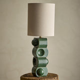 Brady Stoneware Table Lamp - Green