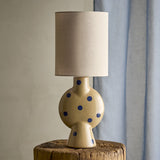 Sergio Dotted Stoneware Table Lamp - Brown