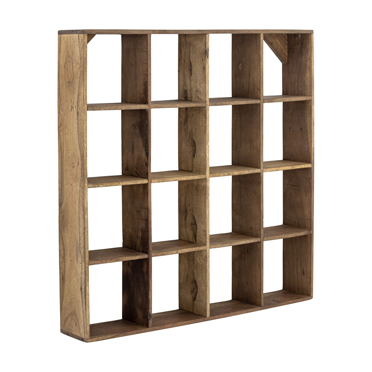 Tilo Wooden Wall Shelf 70x70cm - Brown