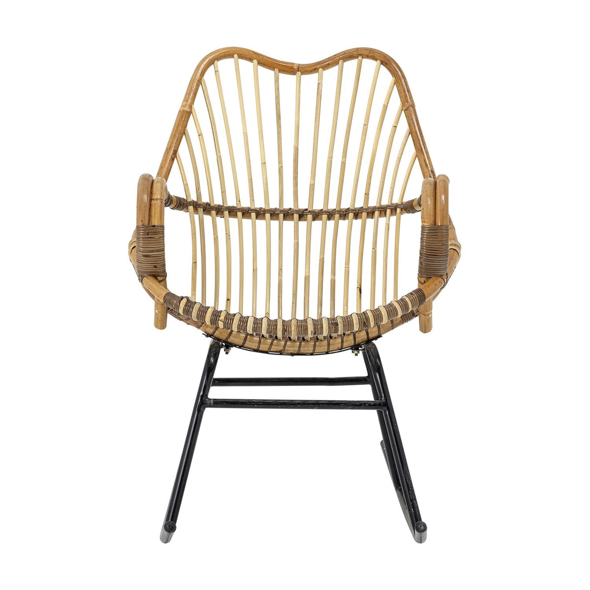 Reine Rattan Rocking Chair - Brown