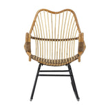 Reine Rattan Rocking Chair - Brown