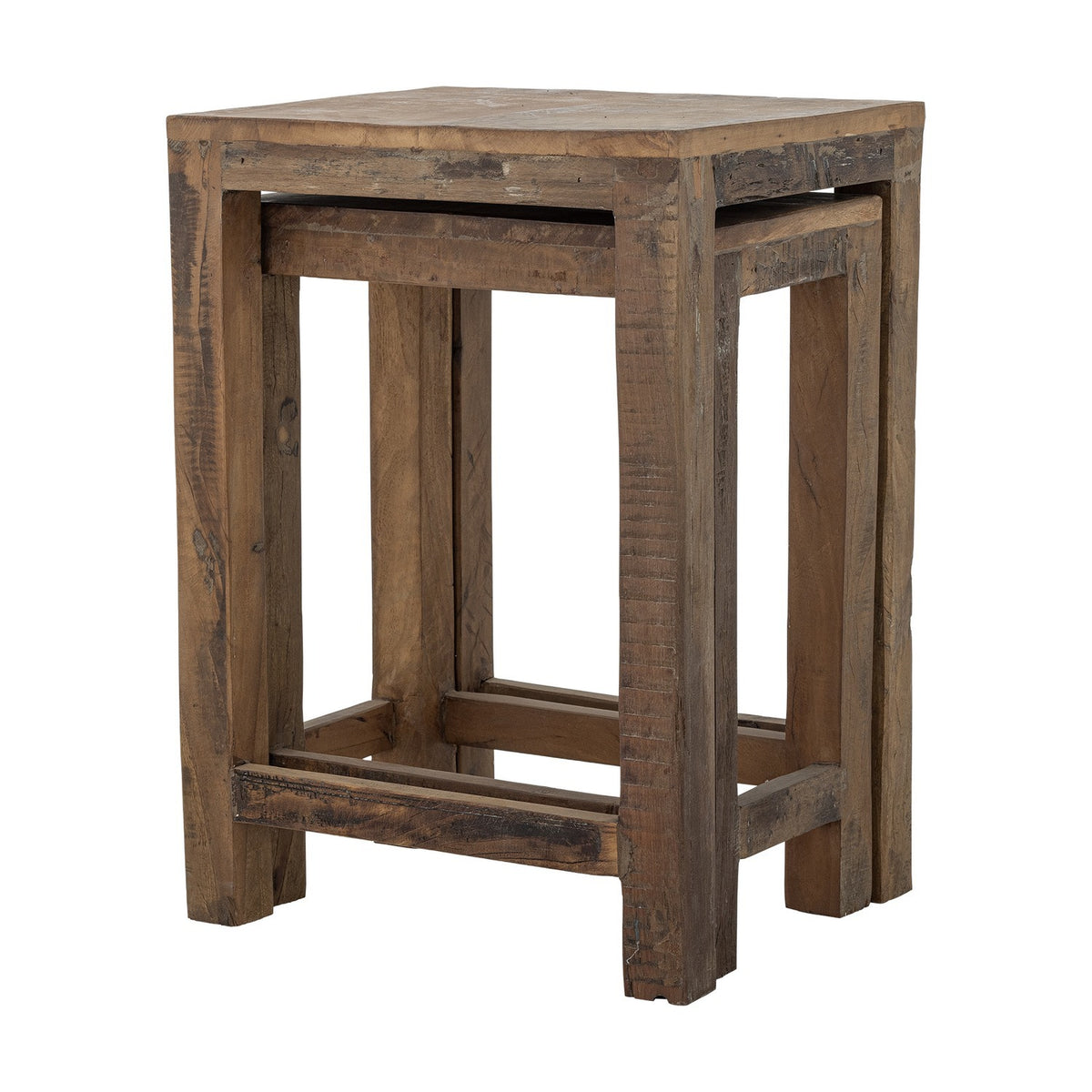 Galen Wooden Side Tables Set of 2 - Brown