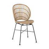 Fiore Rattan Dining Chair - Natural