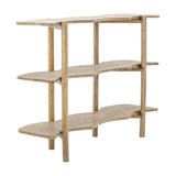 Rivoli Wooden Bookcase - Beige