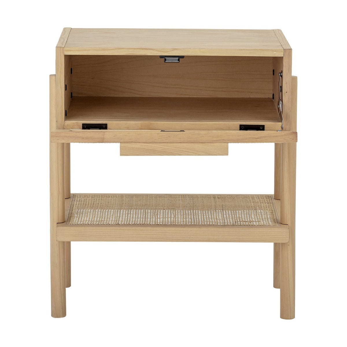 Manon Wooden Side Table - Beige