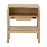 Manon Wooden Side Table - Beige