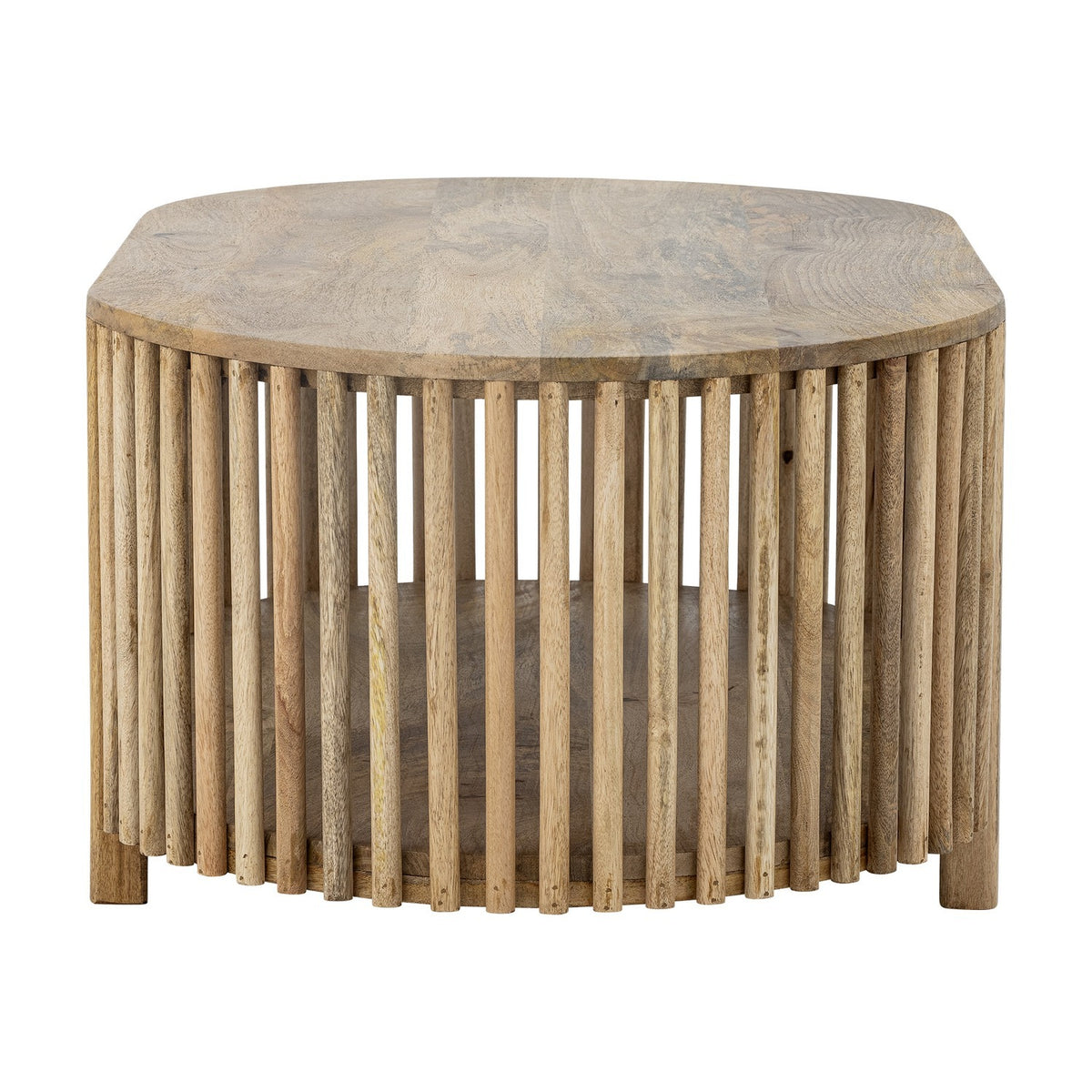 Sali Oval Wooden Coffee Table - Beige
