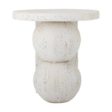 Tally Round Resin Side Table - White