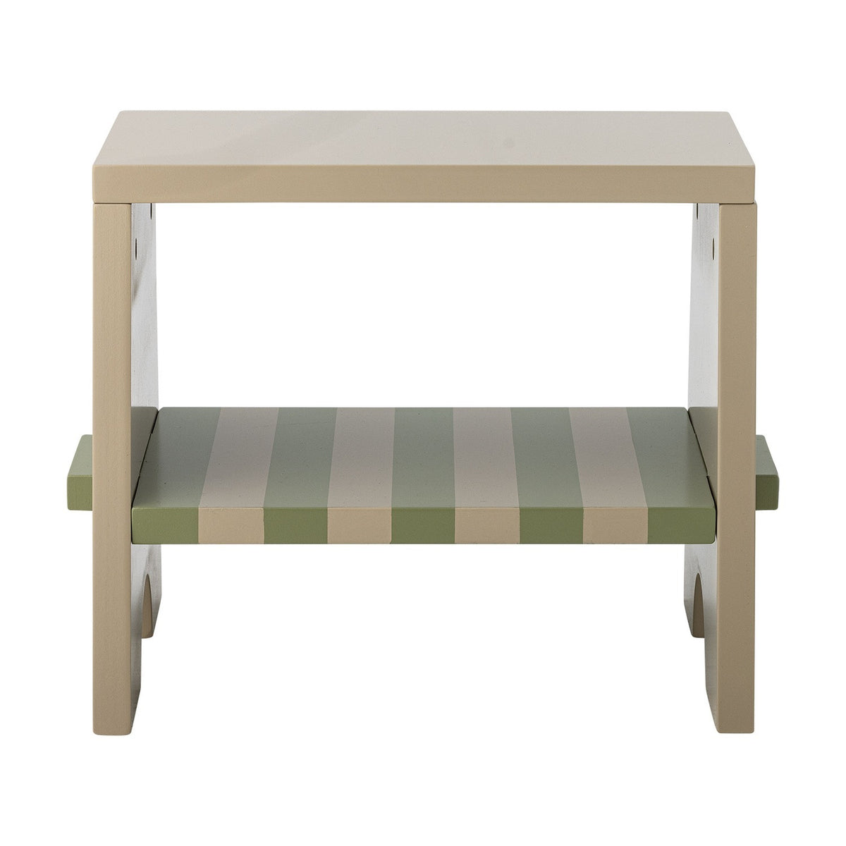 Liova Striped Kids Stool - Beige