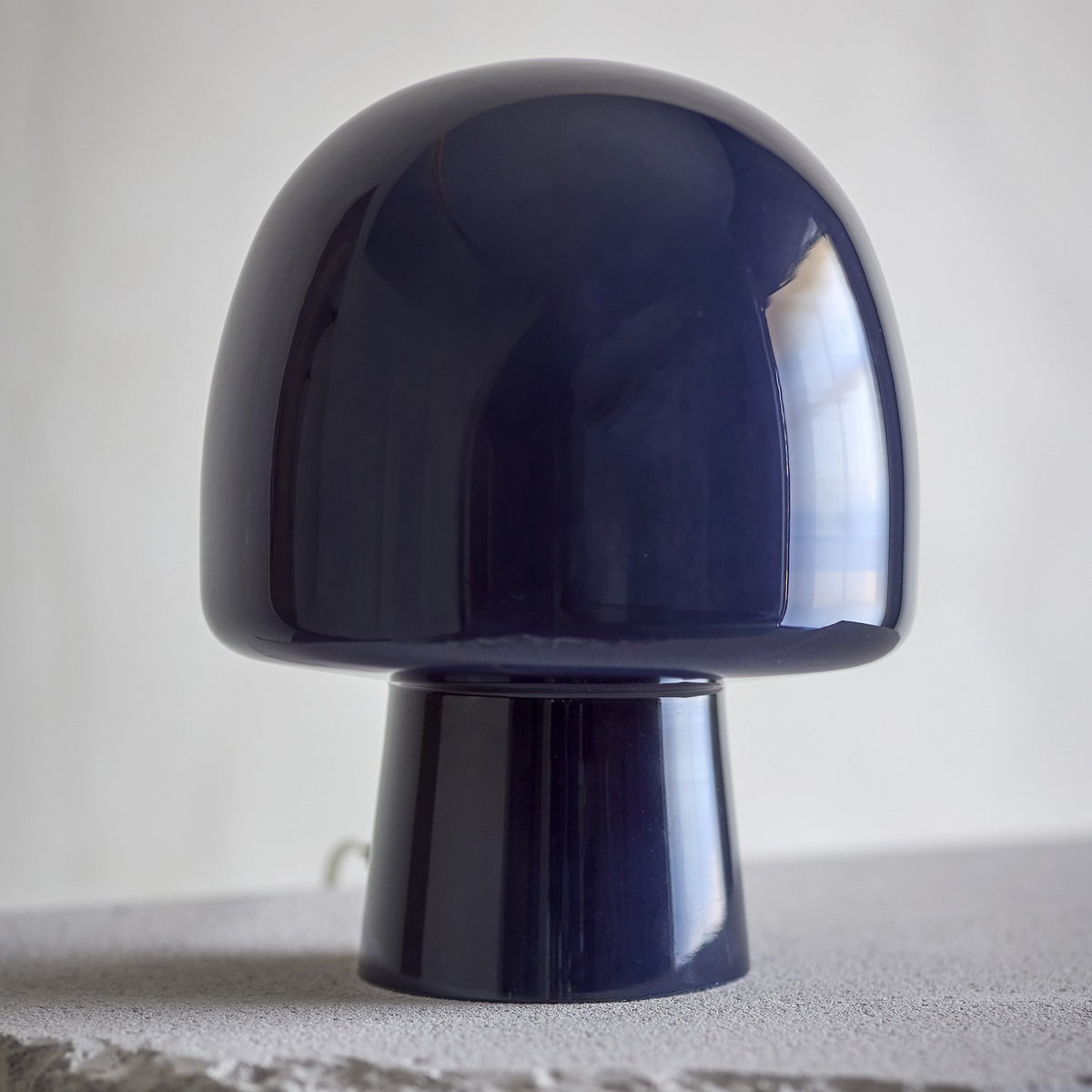 Paddy Mushroom Glass Table Lamp - Blue