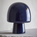 Paddy Mushroom Glass Table Lamp - Blue