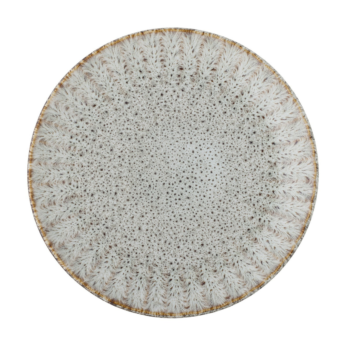 Fleur Stoneware Dinner Plate - Grey