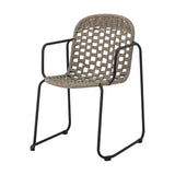 Calana Iron Garden Chair - Brown