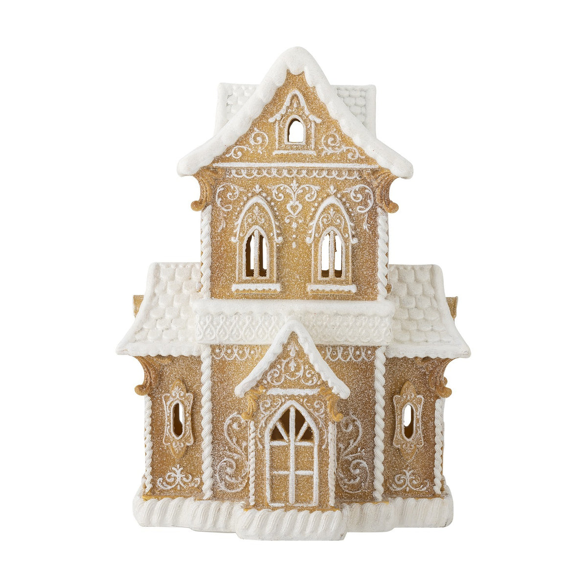 Kevin Resin Christmas Decoration with Light - Brown