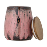 Rayen Stoneware Storage Jar with Lid 980ml - Pink